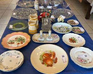 Antique and vintage dishes, glassware, crystal and more.