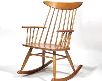 RUSSELL WRIGHT for CONANT BALL ROCKING CHAIR | With marking to underside