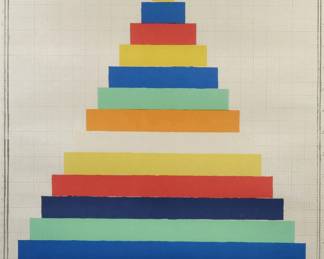 JOE TILSON (British, 1928-2023), LITHOGRAPH | Zikkurat lithograph poster signed in the plate lower right