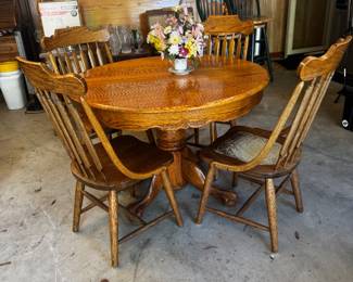 Oak Dinette with Drop Extension
