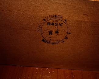 Basic Mid Century Witz Furniture Co. Waynesboro VA (C. 1940's)