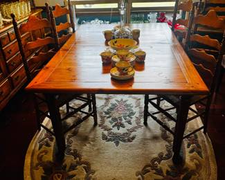 Oak Dining Room, 6 Chairs