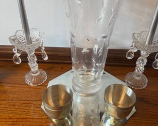 Tiffany and Co Vase, Jefferson Cups