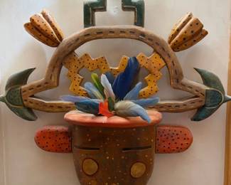 Gregory Lomayesva (1971- Hopi/Tewa) polychrome carving