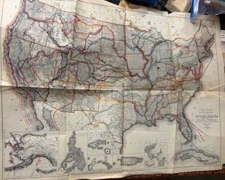 1908 Ballinger 'Principal Explorers' map