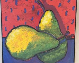 Forrest Moses (1934-2021) 1998 oil on canvas still life, 20" x 20"