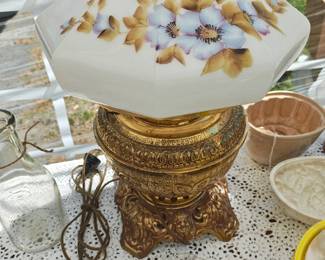 Electrified Brass Lamp 