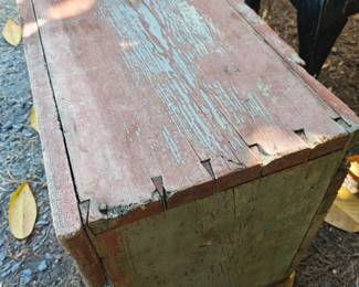 Old Dovetail Box with original paint 