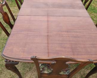 Chippendale style Dining table and chairs 