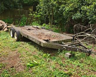 16ft Equipment trailer with 4 new tires 
