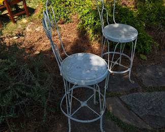 Pair of Ice Cream Parlor Chairs 