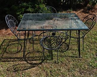 Patio table and chairs 