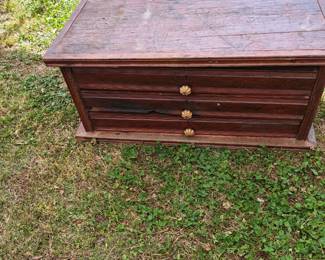 Antique Spool Cabinet 