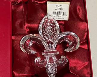 Waterford Crystal Fleur De Lys Ornament