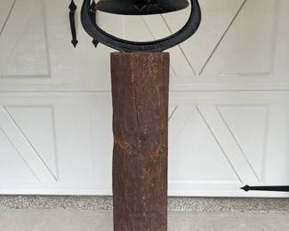 Independence Bell On Wooden Log Stand