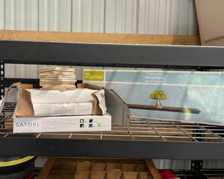 Hanging Shelf  Ceramic White Gloss Tiles In 3 Sizes