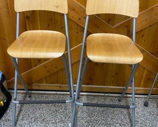 Two Bar Height Foldable Stools
