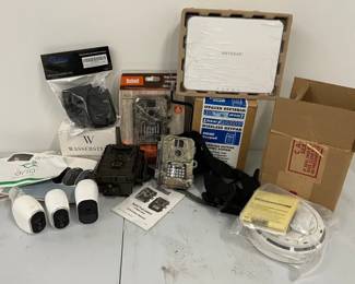 Home Security and Trail Cameras with Wireless Keypad and Smoke Detectors