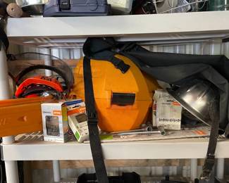 Stihl M5360 Chain Saw  Case MS 192 T Chain Saw Extra Chains  More