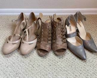 3 Pairs of US Size 10 Womens Heels