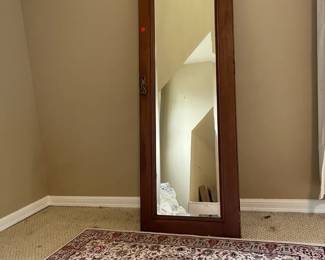 Large Vertical Hanging Mirror Decorative Rug