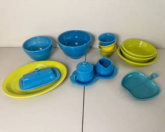 Fiesta Ware In Shades Of Blue  Green