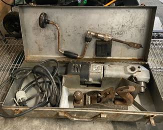 Black and Decker Right Angle Drill with Hand Plane and Hand Drill