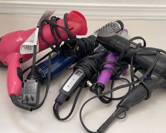 2 Hair Dryers Hair Curler Ionizer  Straightener