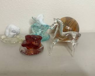 Glass Animal Figures  More