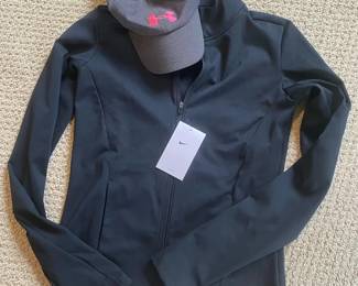 Nike DriFit Training Jacket XS  Under Armour Hat