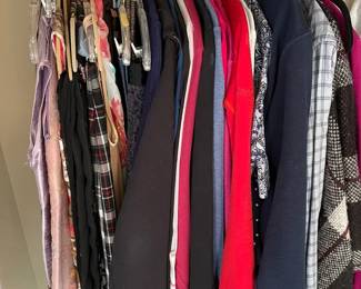 Assortment Of Womens Tops Skirts  Scarves  Various Sizes