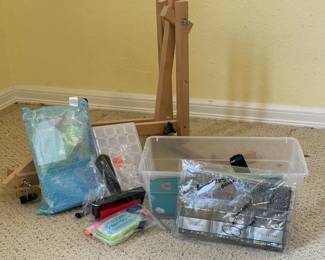 Diamond Art Beads  Tools w Folding Easel