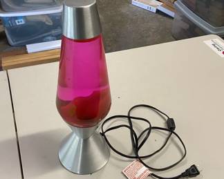 Large Pink and Yellow Lava Lamp