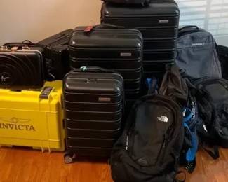 Set a three Samsonite, luggage bags, Invicta storage makeup case Northface backpack and so many more bags - located on the first floor.