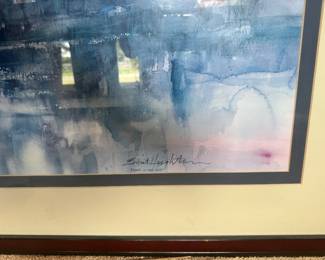  "Loons in the Mist" Original Watercolor by Canadian artist Brent Heighton