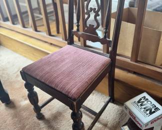Vintage upholstered dining chair
