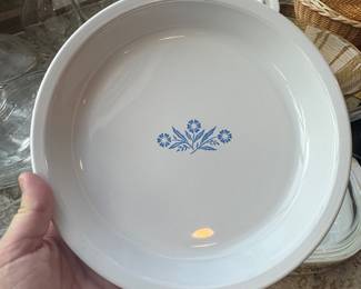 vintage Corning Ware "Blue Cornflower" pie plate