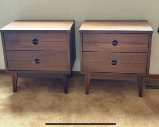MCM Walnut Nightstands 