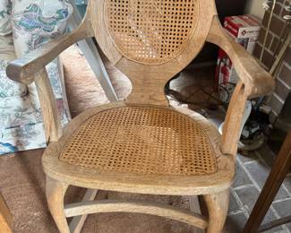 Vintage Cane Backed Rocking Chair
