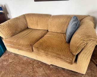 Vintage Southern Furniture Company Corduroy Loveseat