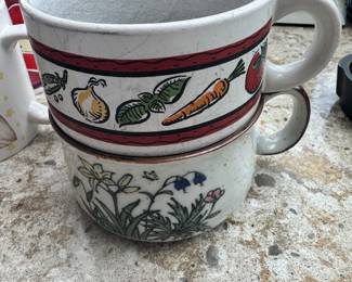 Retro Soup Mugs