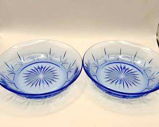 (8) Avon American Blue Soup Bowls