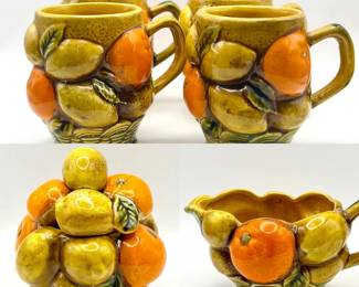 (6) Inarco "Orange Spice" Dishes