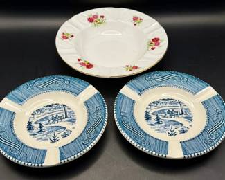 (3) Ashtrays/Bowls Feat Royal Windsor