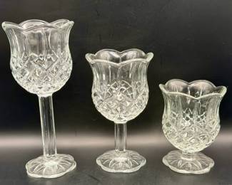 (3) Home Interiors Tulip Votive Candle Holders