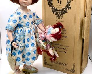 Boyds Yesterday's Child Doll Collection "Katy with Friends... Friends Stick Together" With COA