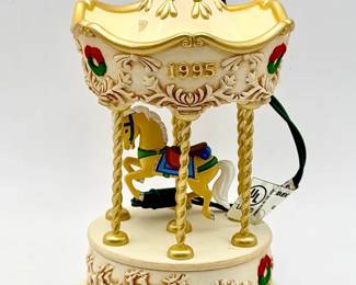 1995 Hallmark Keepsake Ornament titled "Tobin Fraley Holiday Carousel”
