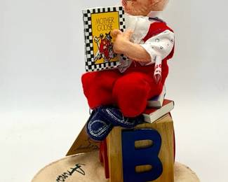 Annalee Doll Society "Boy Reading Mother Goose" collectible doll.