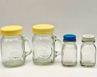 Golden Harvest & Ball Jar Salt & Pepper Shakers