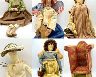 Primitive Doll Lot